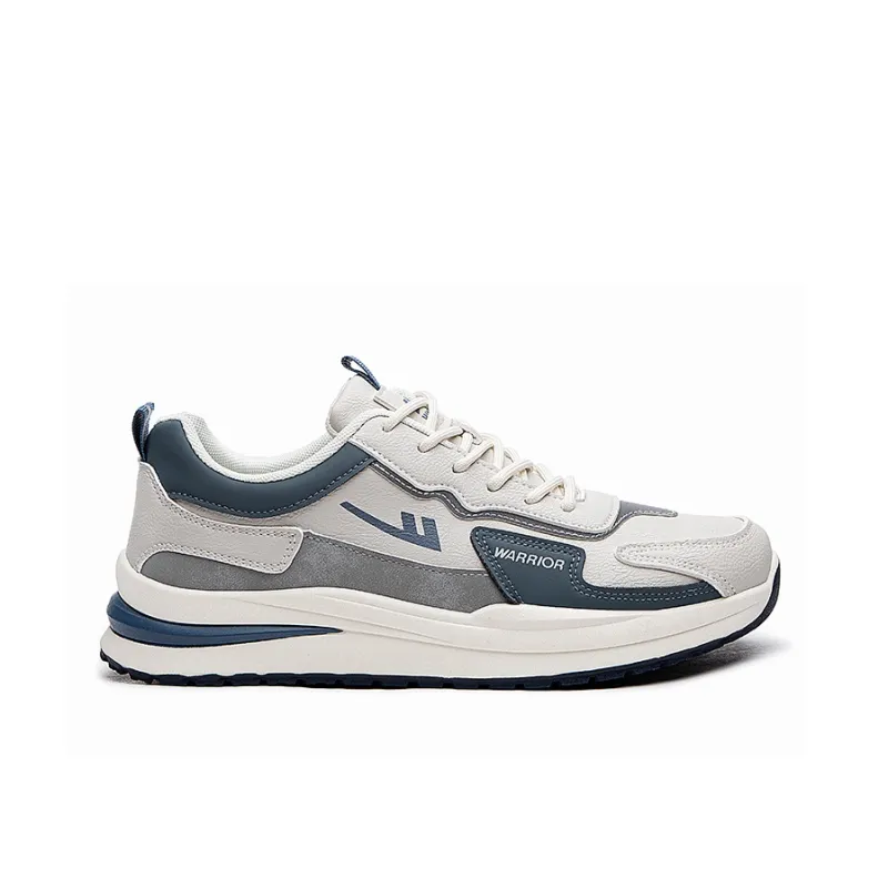 Warrior Wear resistant And Lightweight Low Top Casual Shoes Men's Beige Blue-1