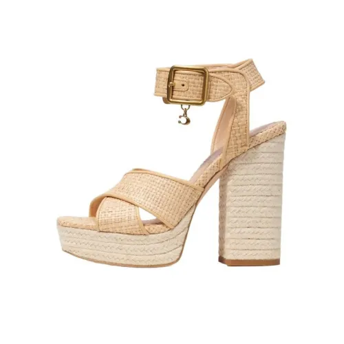 COACH One-Strap Sandals 12cm Women's Natural