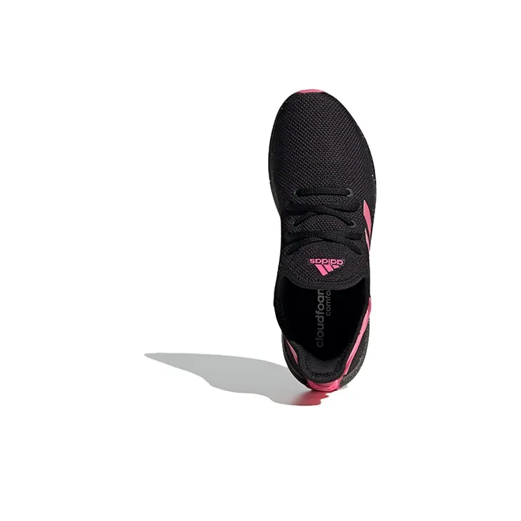 Adidas Cloudfoam Pure 'Black Lucid Pink' Women's-4