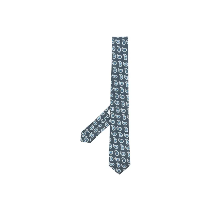 ETRO Paisley print Jacquard Silk Tie-0