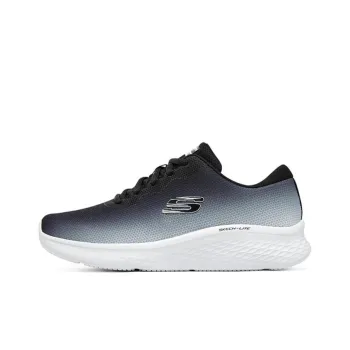Skechers Skech Lite Pro Wear Resistant Low Top Running Shoes Women's Black White