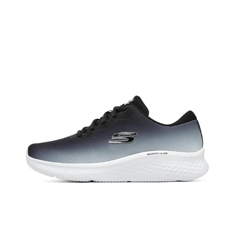Skechers Skech Lite Pro Wear Resistant Low Top Running Shoes Women's Black White-0