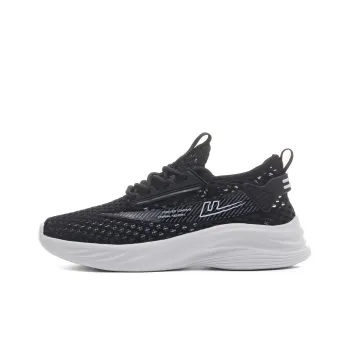 Warrior Wing Series Cushioning Abrasion Resistant Lightweight Slip Resistant Low Top Casual Shoes Unisex Black