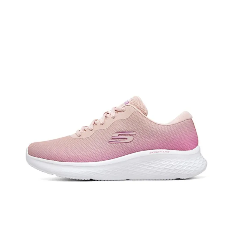 Skechers Skech Lite Pro Waterproof Low Top Running Shoes Women's Pink White-0
