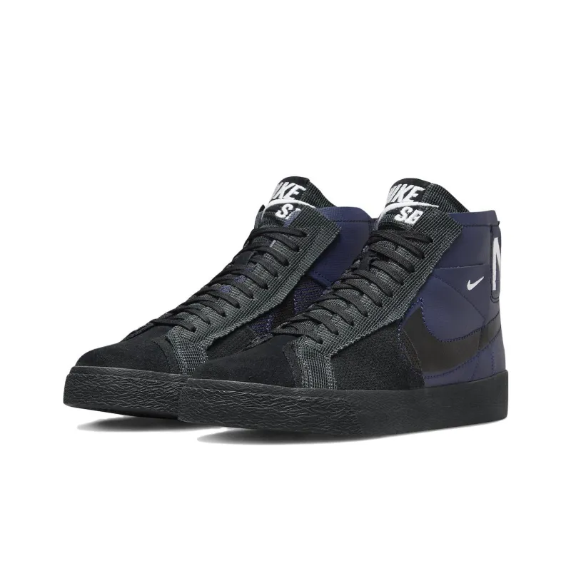 Nike Sb Zoom Blazer Mid Premium Deconstructed Midnight Navy-2