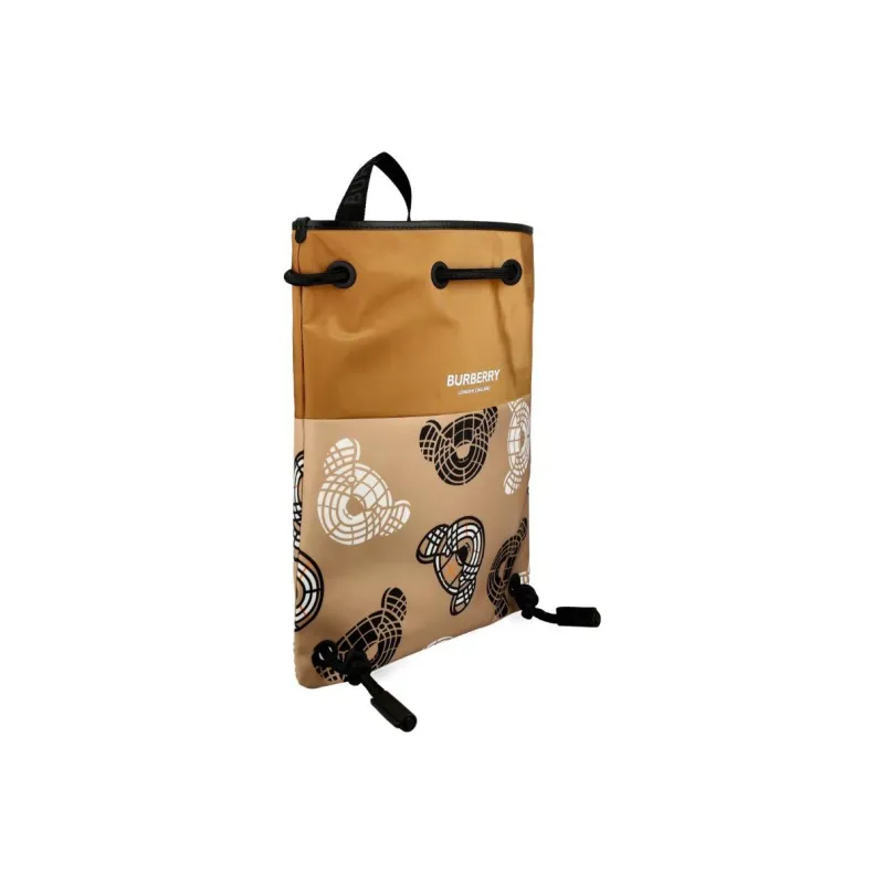 Burberry Leather Backpack Regular Kids' Beige-4