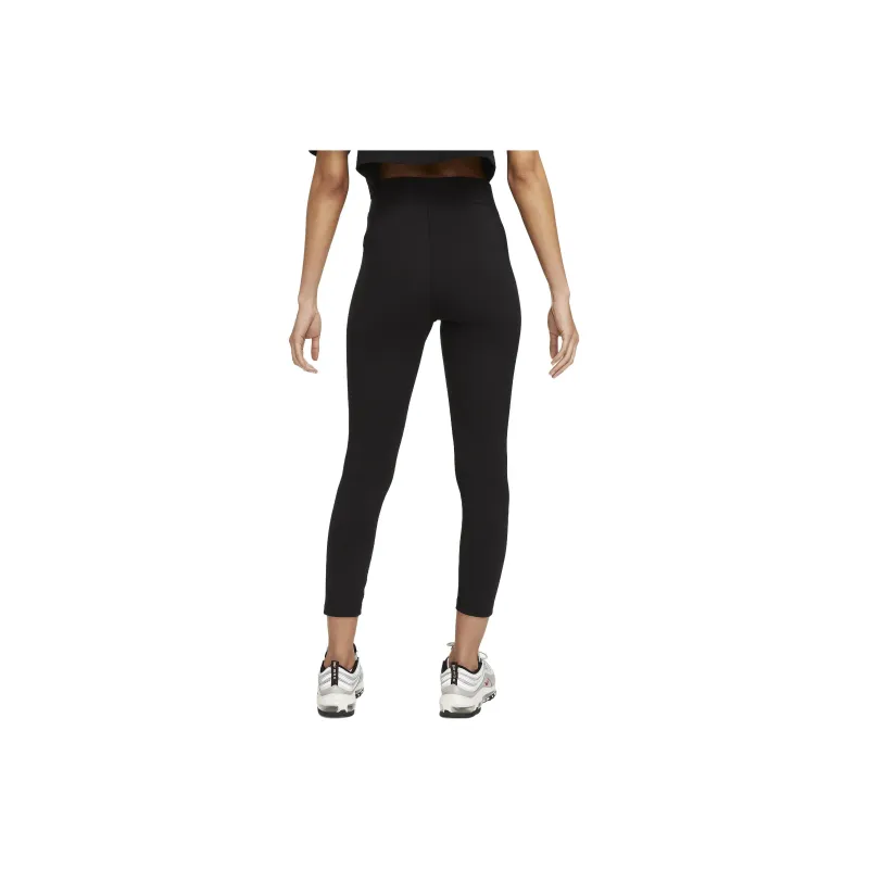 Nike Women's High Waisted 7/8 Leggings Black/Sail-1