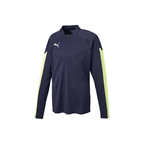 PUMA INDIVIDUALFINAL 1/4 Baseball Jerseys Men Marine Blue