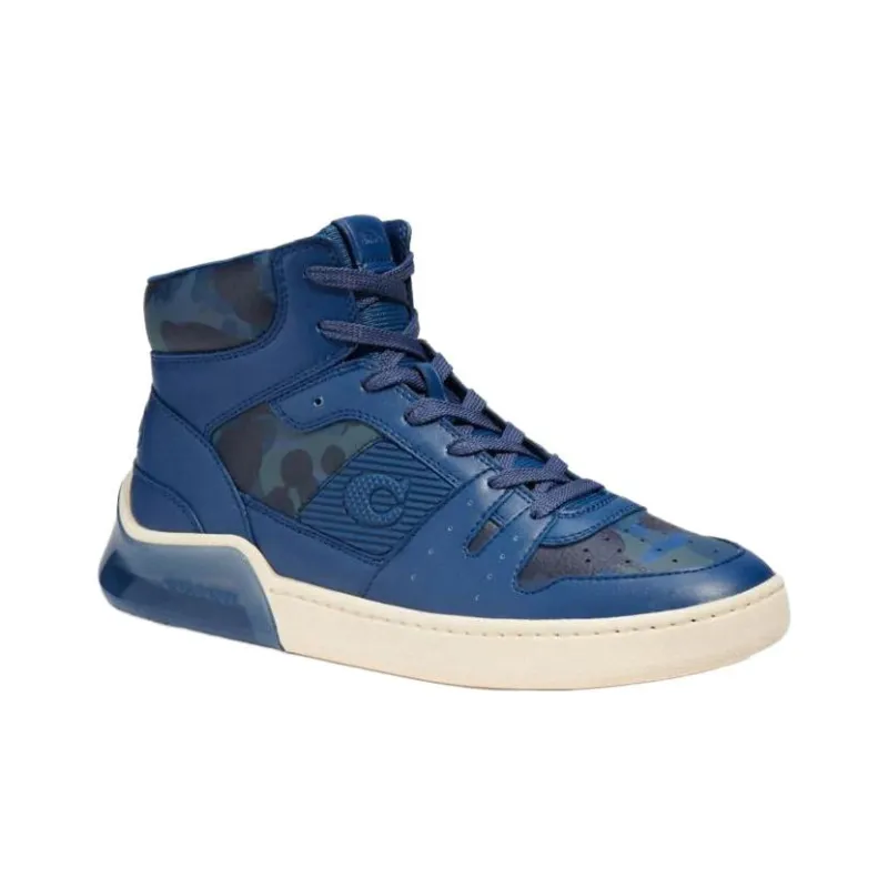COACH CitySole High Top Skateboard Shoes Men's Marine Blue-2