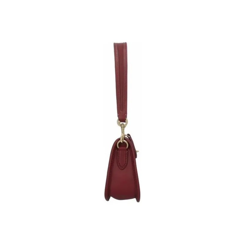 COACH Swinger Glove Tanning Shoulder Bag, Handbag, Shoulder Bag Women's Cherry Red-2