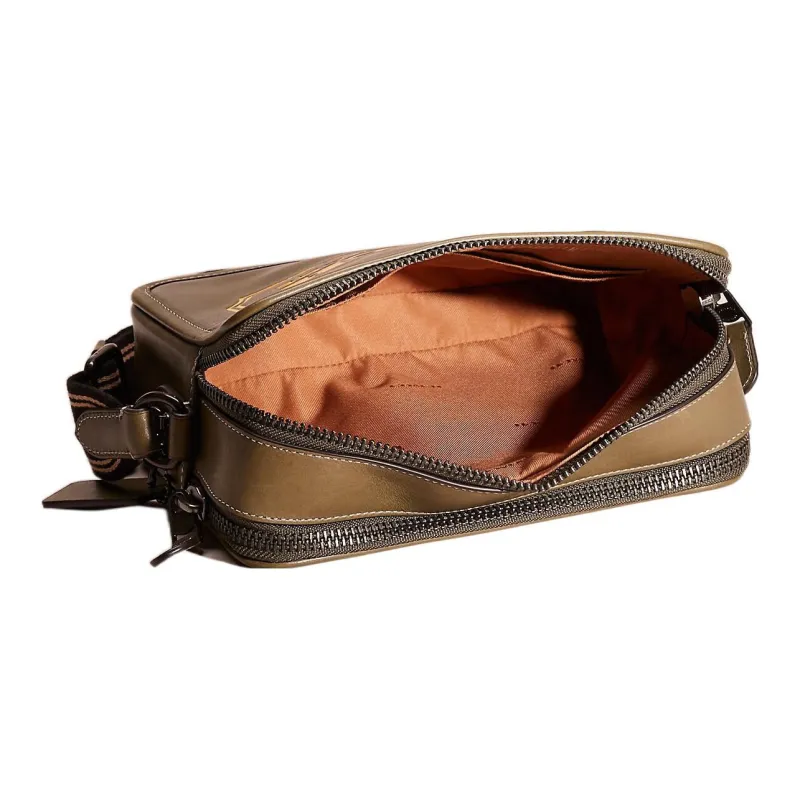 COACH Charter Calfskin Camera Bag, Shoulder Bag, Crossbody Bag Medium Size Women's Army Green-2