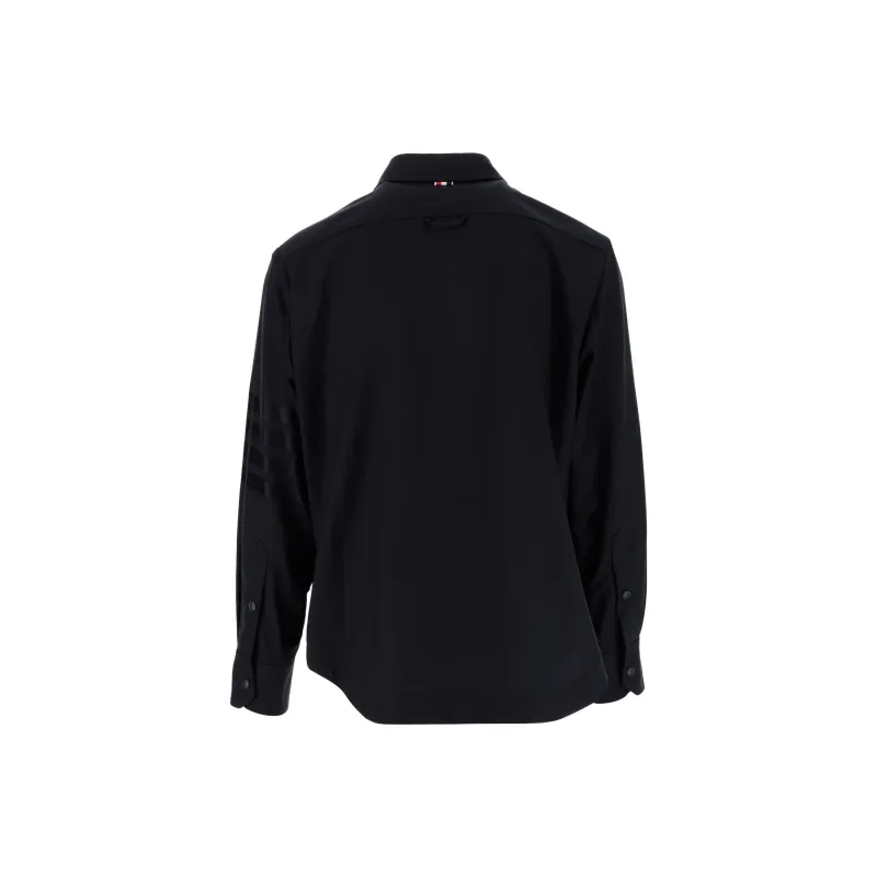 THOM BROWNE Collared Button-Up Shirt-1