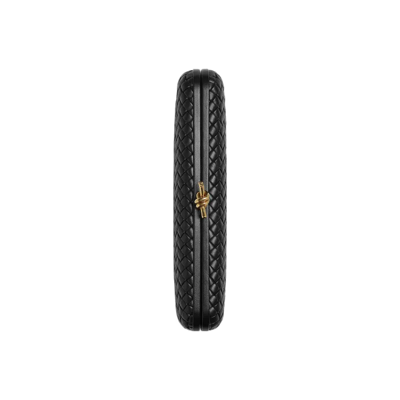 Bottega Veneta Lambskin Clutch Regular Women's Black-3