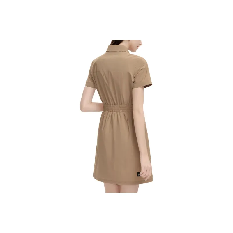 FILA Short Sleeved Dress Women's Light Khaki-1