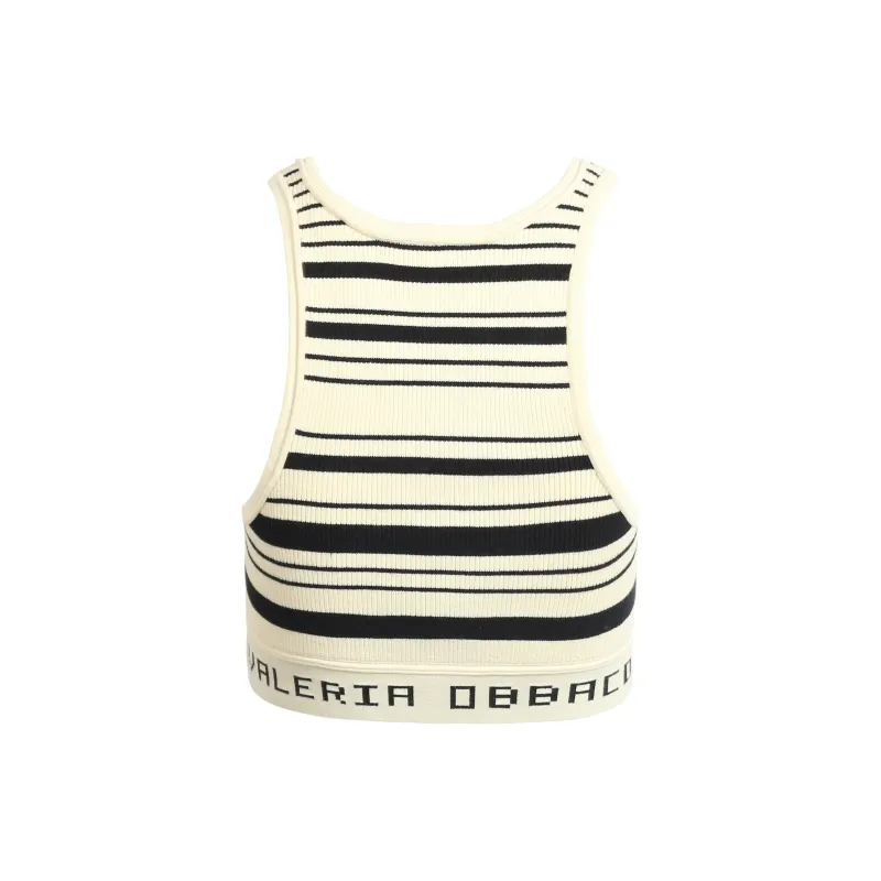 Valeria Obbaco Creative Tank Tops Women's Ivory-1