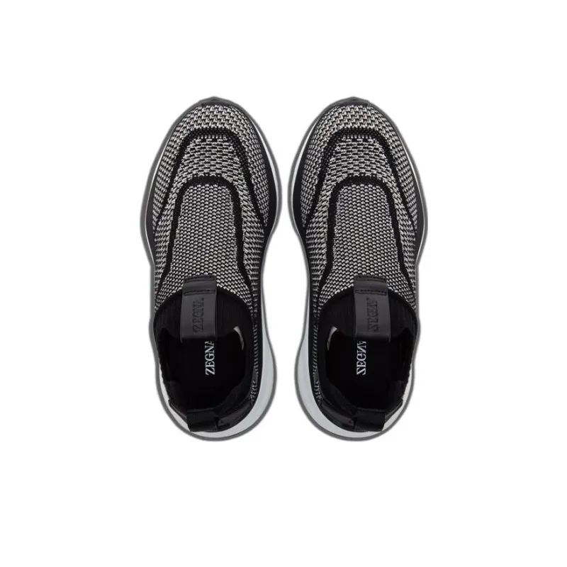Zegna Shock Absorbers Low Top Casual Shoes Men's Black-3