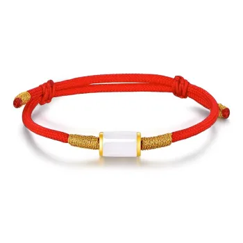 Qing Yi Hetian Jade Hetian Jade Bracelets Unisex White Jade