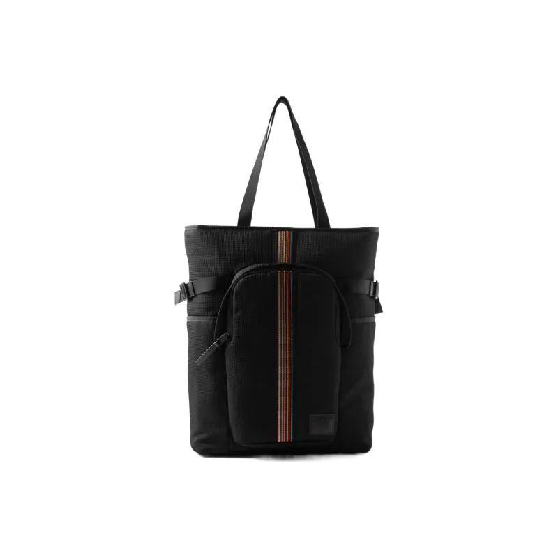 Paul Smith Cow Leather Tote Unisex Black-1