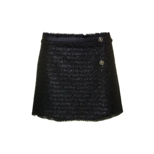 VERSACE Casual Short Skirts Women's Black