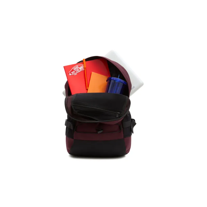 Vans Polyester Backpack Regular Unisex Brown Red-3