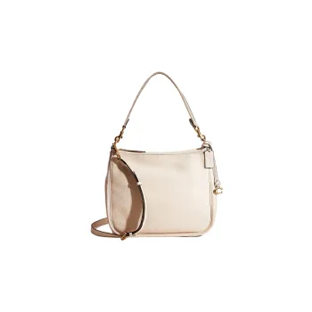 COACH Cary Leather Hobo Bag Handbag Shoulder Bag Women's Cream White
