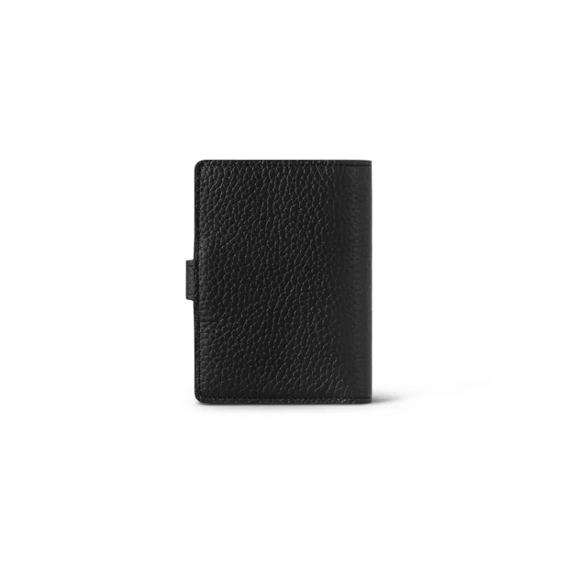 LOUIS VUITTON Taurillon Leather Wallet Women's Black-2