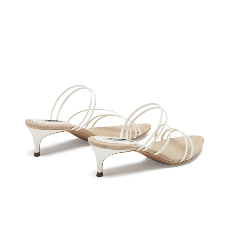 73Hours Coachella Stylish Sandal 5cm Women's Ecru-4