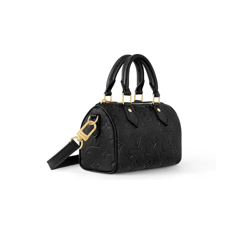 LOUIS VUITTON Speedy Nano Black-1