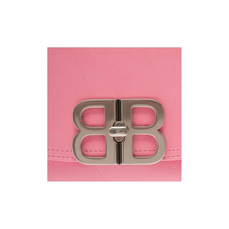Balenciaga Calfskin Crossbody Bag, Shoulder Bag Women's Pink-2