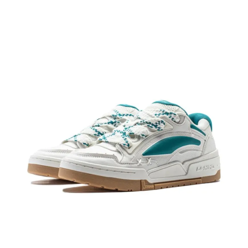 LiNing Journey V2 Cushioning Anti Slip And Wear Resistant Support Low Top Casual Shoes Women's White Green-2