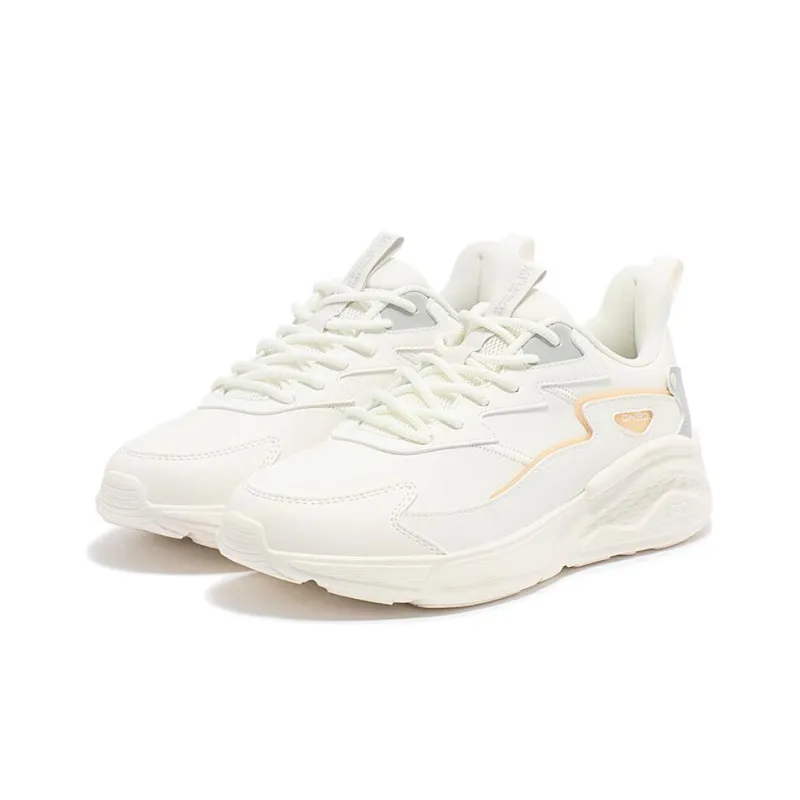 361° Cushioning Low Top Casual Shoes Women's White Gray-1