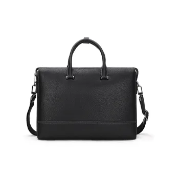 ELLE HOMME Top Grain Cow Leather Shoulder Bag, Crossbody Bag, Handbag Regular Unisex Solid Color