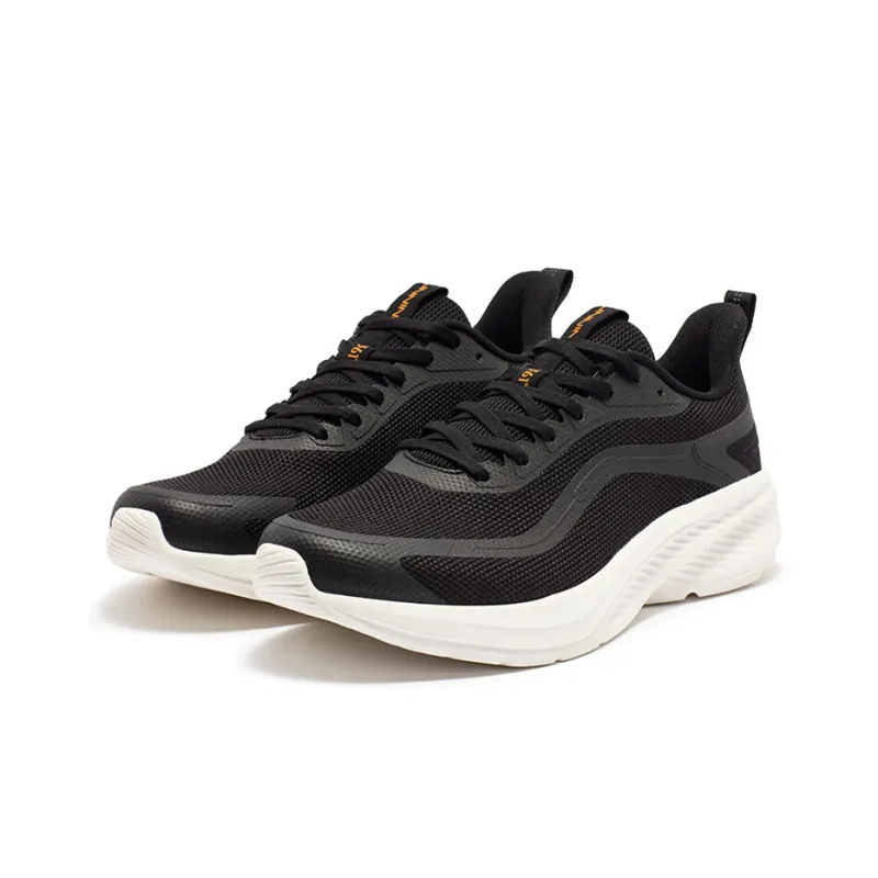 361° Anti Slip Wear Resistant Low Top Running Shoes Men's Obsidian Black Intense Orange-1