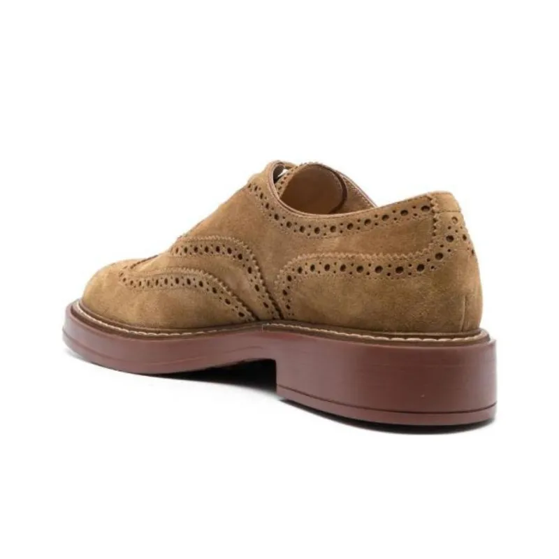 TOD'S Round Toe Lace-Up Brogues-3