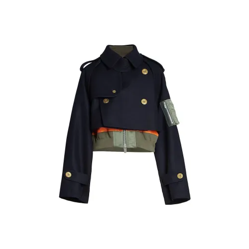 Sacai Jackets Women's Blue