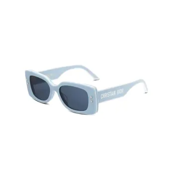 DIOR Acetate Rectangular Sunglasses Unisex Blue