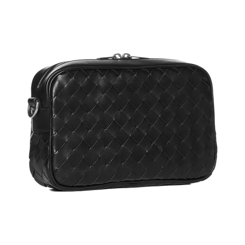 Bottega Veneta Cow Leather With Leather Crossbody Bag Shoulder Bag Men's Black-4