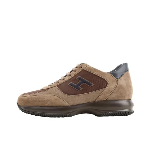 HOGAN Interactive Low Top Casual Shoes Men's Brown