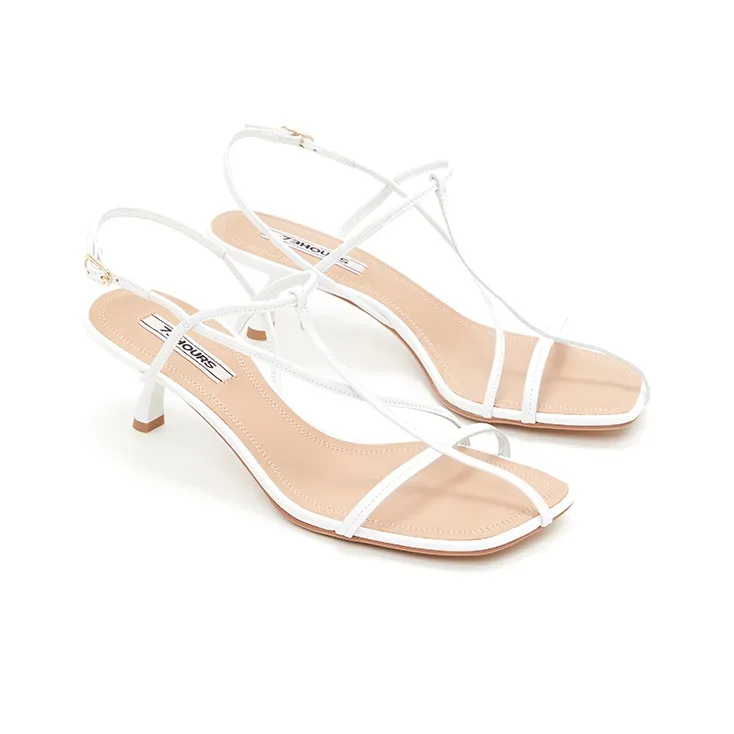73Hours Summer Limited Edition Stylish Sandal 5.5cm Women's White-2