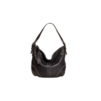 COACH Soho Leather Hobo Bag Handbag Shoulder Bag Large Size Women's Black