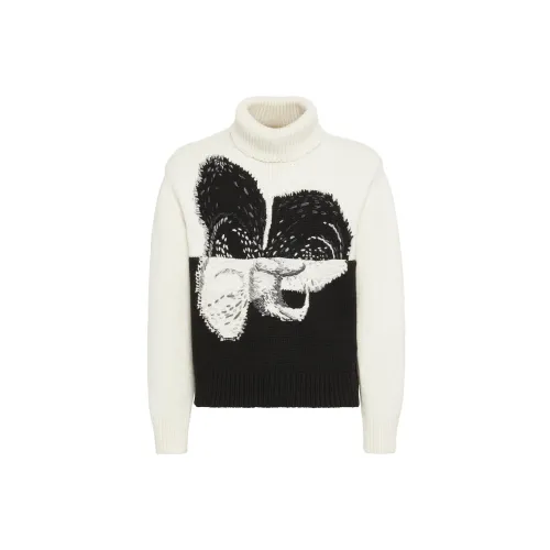 Alexander McQueen Sweaters Men Black/White