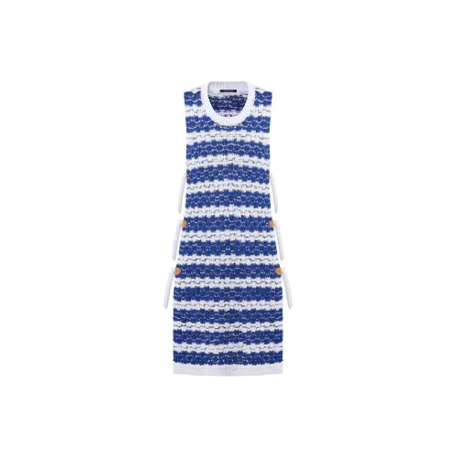 LOUIS VUITTON Sleeveless Dresses Women's Blue