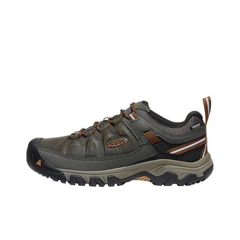 KEEN Targhee 3 WP Cushioning Anti-Slip And Wear-Resistant Low-Top Outdoor Hiking Trekking Shoes Men's Jasper-0