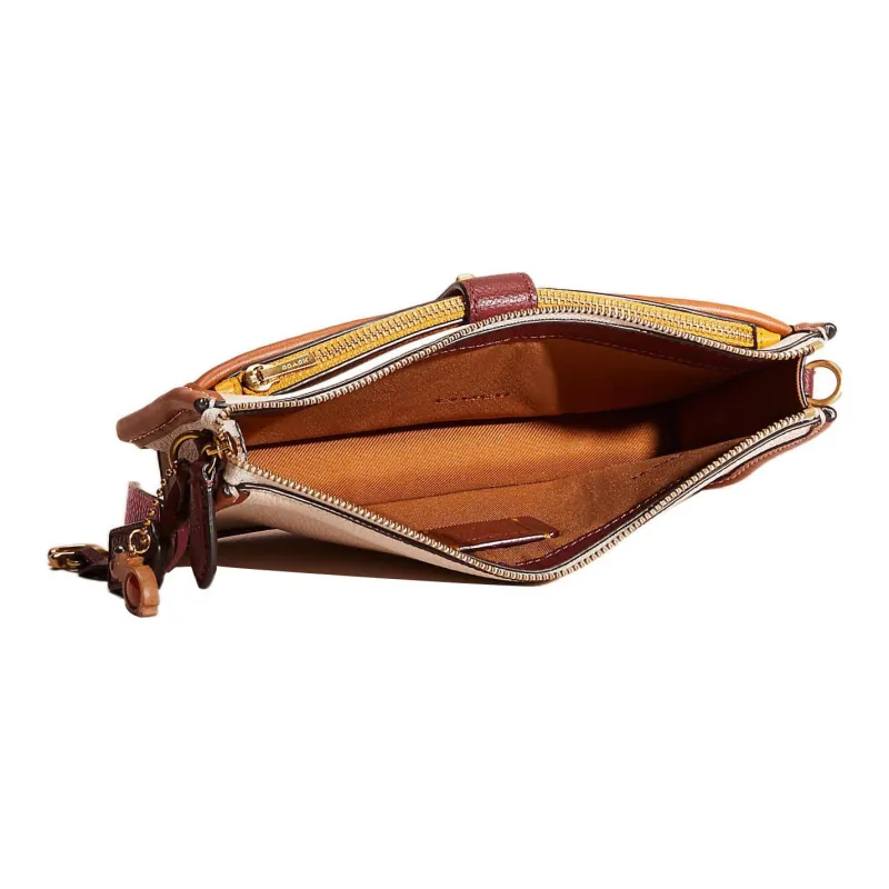COACH Noa Pop Up Leather Envelope Bag Handbag Shoulder Bag Women's Multicolor-1