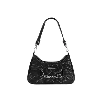 Kenghua Village PU Shoulder Bag Women's Black