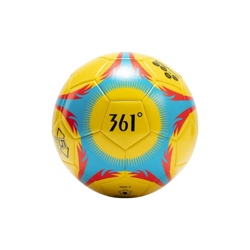 361° Size 4 5 Size Soccer PVC Machine Stitched Soccer Ball Unisex Yellow Black-1