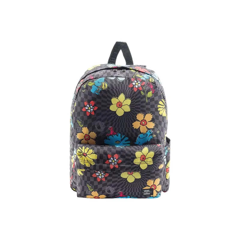 Vans SESAME STREET Sesame Street Collaboration Polyester Backpack Regular Unisex Black-0