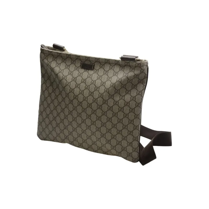 GUCCI PVC Shoulder Bag Crossbody Bag Regular Men's Gray/Black-1