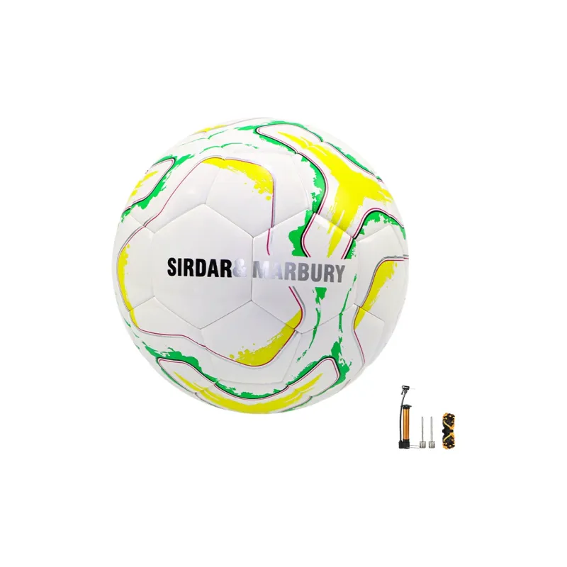 SIRDAR Size 4 5 Size Soccer PU Seamless Thermal bonding Unisex Yellow White-0