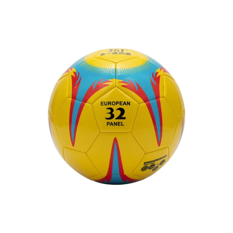 361° Size 4 5 Size Soccer PVC Machine Stitched Soccer Ball Unisex Yellow Black-2